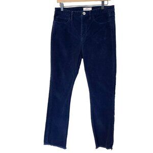 Vineyard Vines High Rise Corduroy Pants Straight Crop Blue Size 29